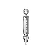 Heavy Cut Spearhead Chandelier Prism - 4"