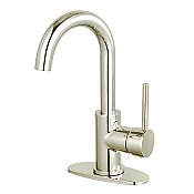 Fauceture LS8433DL Concord Single-Handle Bathroom Faucet with Push Pop-Up - Polished Nickel