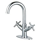Fauceture LS8451JX Concord Two-Handle Bathroom Faucet with Push Pop-Up, Polished Chrome
