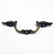 Fancy Drawer Pull, antique brass