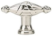 Ribbon & Reed Finger Pull or Knob - Small - Satin Nickel