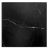 12" x 12" Honed Marble Field Tile - Per Sq. Ft. - Jet Black *QUICK SHIP*
