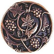 Grapevines Knob, Antique Copper