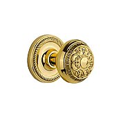 Complete Door Hardware Set - with Rope Rosette with Egg & Dart Knob