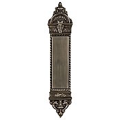 New Orleans Push Plate, 16-7/8" -  Antique Pewter