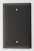 Oil Rubbed Bronze Forged Single Blank Switchplate