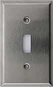 Satin Stainless Single Toggle Switchplate