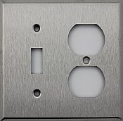Satin Stainless Toggle / Duplex Switchplate