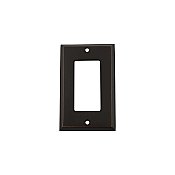 Solid Brass New York Switchplate - Timeless Bronze - Single GFCI