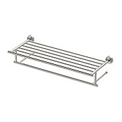 Glam Minimalist Towel Rack - Satin Nickel