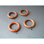 Antique Wood Curtain Rings (Sold Each)