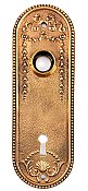 Antique Wrought Brass "Ituno" Pattern Door Plate By Yale & Towne - Circa 1899