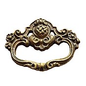 Antique Brass Drawer Pulls - Set of 3 - Circa 1900