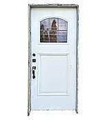 Antique 35-3/4” x 79-7/8” Fir Exterior Door - Circa 1900