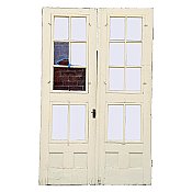 Antique 55” x 89” Pine Exterior Storm Door Pr - Circa 1920