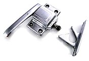 Antique Chrome Icebox Latch & Catch, Left Hand