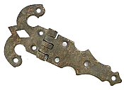 Antique Solid Brass 3/8" Offset Single Icebox Hinge