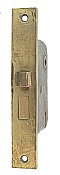 Antique Cast Bronze & Steel Interior Mortise Door Lock - Circa 1900