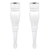 Kingston Brass Imperial Ceramic Console Sink Legs (2 pc set) - White