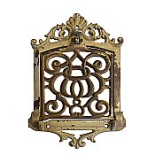 Antique Cast Iron Speakeasy Window Grate w/ Pass Through - Circa 1920
