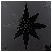 Stella Lustre Midnight 9-3/4" x 9-3/4" Porcelain Wall Tile - 16 Tiles Per Case - 10.88 Square Feet