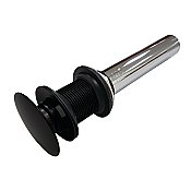 Kingston Brass EV7000MB Push Pop-Up Bathroom Sink Drain without Overflow, 22 Gauge, Matte Black