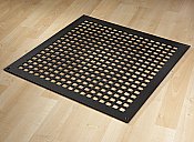 Square Steel Grid Design Heat Grate or Register, 6 Finishes Available, 18" x 18" Duct Size