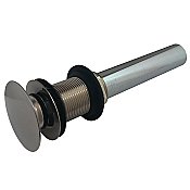 Kingston Brass EV7008 Push Pop-Up Bathroom Sink Drain without Overflow, 22 Gauge, Brushed Nickel