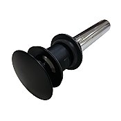 Kingston Brass EV6000MB Push Pop-Up Bathroom Sink Drain with Overflow Hole, 22 Gauge, Matte Black