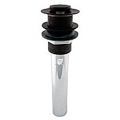 Kingston Brass EV8005 Push Pop-Up Bathroom Sink Drain without Overflow, 22 Gauge, Oil Rubbed Bronze