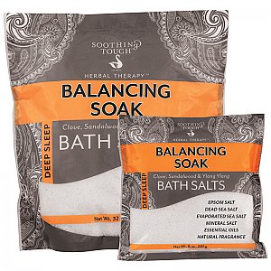 Soothing Touch Bath Soak Salts - 32 oz. - Balancing Soak (Clove, Ylang Ylang, Sandalwood)