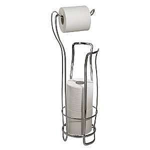 Axis Freestanding Toilet Paper Holder - Polished Chrome - Holds 3 Extra Rolls