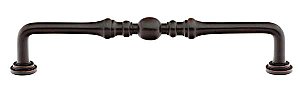 Brass Spindle Pull, 3-1/2" on center, Oil Rubbed Bronze