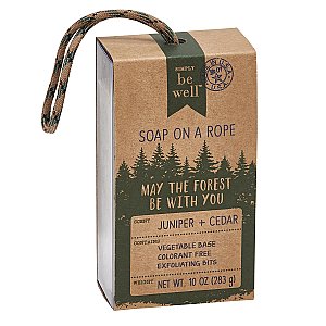 Simply Be Well Juniper & Cedar 10 oz. Soap on a Rope - May the Forest Be With You