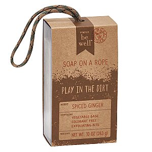Simply Be Well Spiced Ginger 10 oz. Soap on a Rope - Play in the Dirt