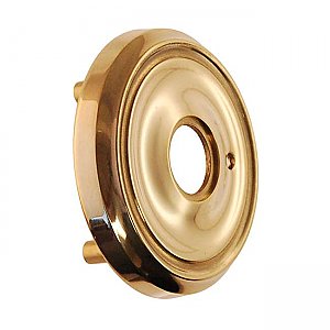 Door Rosette with shanks, 2-3/4" diameter, with Privacy Button Hole - Multiple Finishes