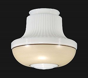 Deco Pendant Shade with Decorative Band -Tan