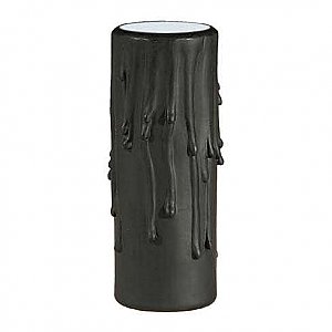 Black Polybeeswax Candle Cover - Standard A19 - 4" High