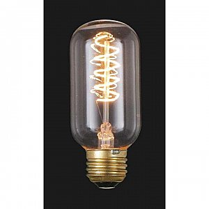 Edison Base Light Bulb with Spiral Style Filament, 40 Watt