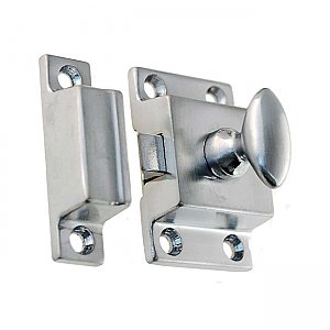 Small Cabinet Latch - Brushed Chrome