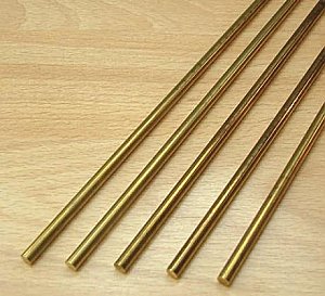 3/8" Diameter Steel Curtain Rod - Brass Finish - Custom Length Up to 94"