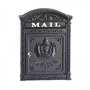 Classic Mailbox with Latch, Black