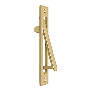 Solid Brass Pocket or Sliding Door Edge Pull - 6-3/16" - Multiple Finishes