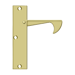 Solid Brass Pocket or Sliding Door Edge Pull -  4-1/4" - Multiple Finishes