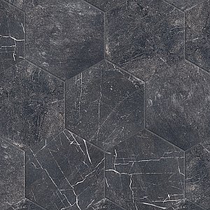 Mazzo Hex Black 8-1/2" x 9-3/4" Porcelain Floor and Wall Tile - Per Case of 9 - 4.05 Sq. Ft
