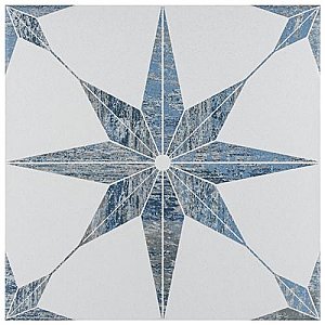 Cassis Stella Blue 9-3/4" x 9-3/4" Porcelain Tile - Per Case of 16 - 11.11 Square Feet