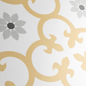 Daria Dandelion 9-3/4" x 9-3/4"  Porcelain Floor & Wall Tile - 16 Tiles Per Case - 10.88 Sq. Ft.