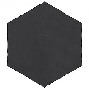 Palm Hex Black 6" x 7" Porcelain Tile - Per Case of 13 - 2.97 Sq. Ft.