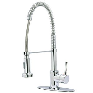Gourmetier Single Handle Pre-Rinse Pull-down Kitchen Faucet