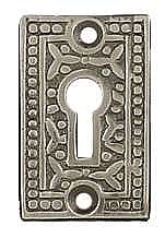 Rice Keyhole Cover, Antique Nickel